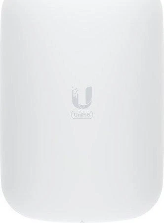 Maršrutizatorius UBIQUITI U6 ilgintuvas; „WiFi 6“; 6 erdviniai srautai; 115 m² (1 250 ft²) aprėptis; daugiau nei 300 prijungtų įrenginių; Maitinimas iš standartinio kintamosios srovės sieninio lizdo; Belaidis ryšys su „UniFi WiFi“.