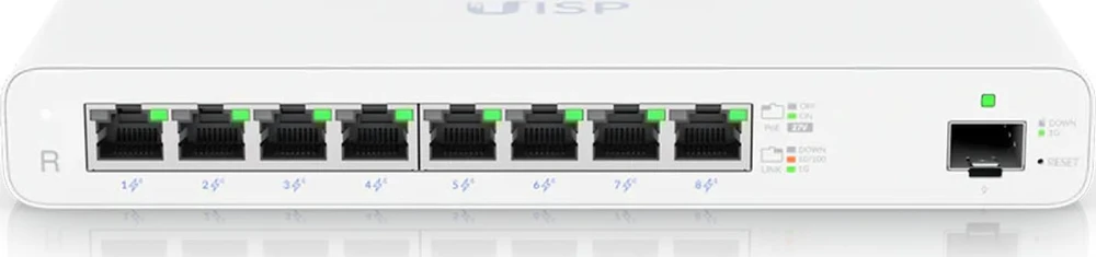UBIQUITI UISP-R-EU Maršrutizatorius MicroPoP 8x RJ45 1000Mb/s 1x SFP 110W