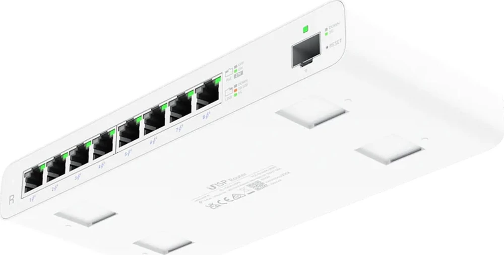 UBIQUITI UISP-R-EU Maršrutizatorius MicroPoP 8x RJ45 1000Mb/s 1x SFP 110W