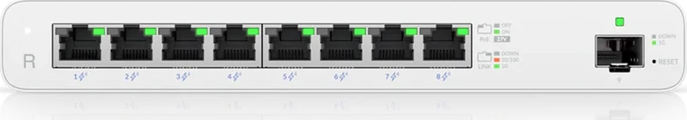 UBIQUITI UISP-R-EU Maršrutizatorius MicroPoP 8x RJ45 1000Mb/s 1x SFP 110W