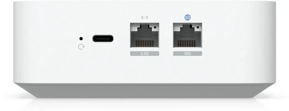 Šakotuvas 2 vnt. rinkinys Ubiquiti UniFi Express 7 debesų tinklų vartai WiFi 7 (WLAN BE) trijuose dažniuose, 1x 10G WAN, 1x 2.5G LAN