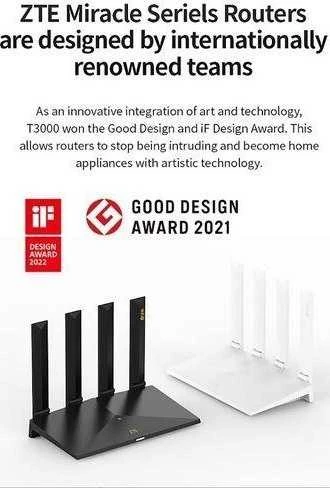 Maršrutizatorius ZTE T3000 Wi-Fi 6 router Wi-Fi IDU