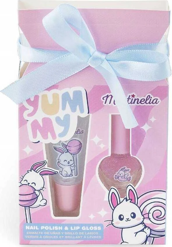 MARTINELIA Yummy kosmetikos rinkinys, 1 nagų lakas, 1 lūpų blizgis