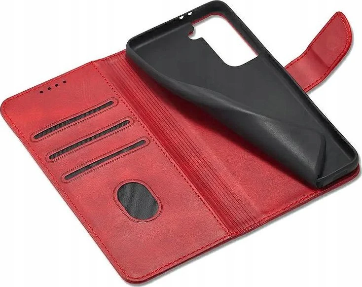 Dėklas Marv Wallet Samsung Galaxy A35 5G raudonos spalvos bookcase