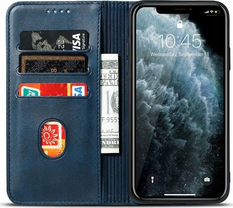 Dėklas Marv Wallet Xiaomi Redmi 13C mėlynos spalvos bookcase