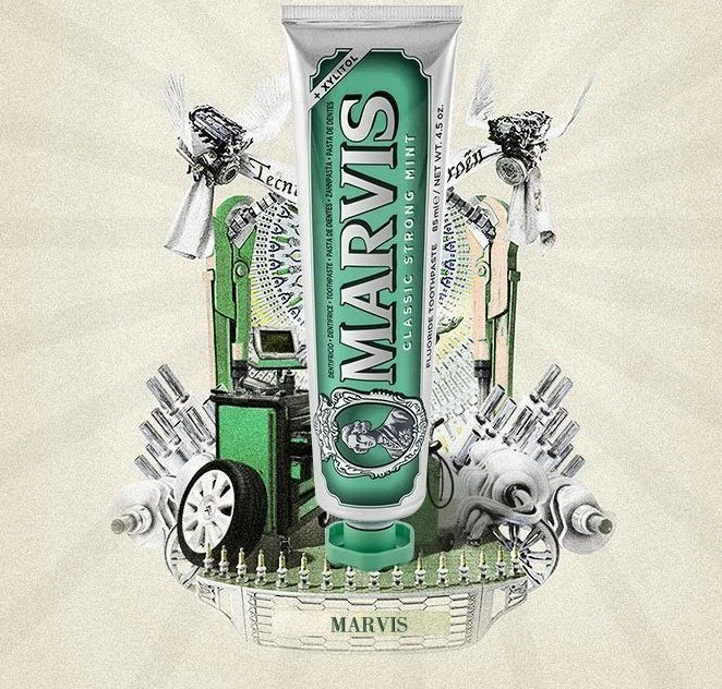 Marvis Classic Strong Mint Klasikinė mėtų skonio dantų pasta, 85 ml
