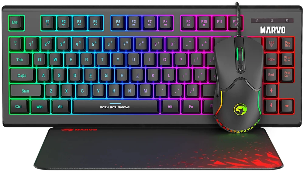Klaviatūra MARVO CM310 Loot 30 3-in-1 Žaidimų Įrangos Rinkinys | Juodas | UK
