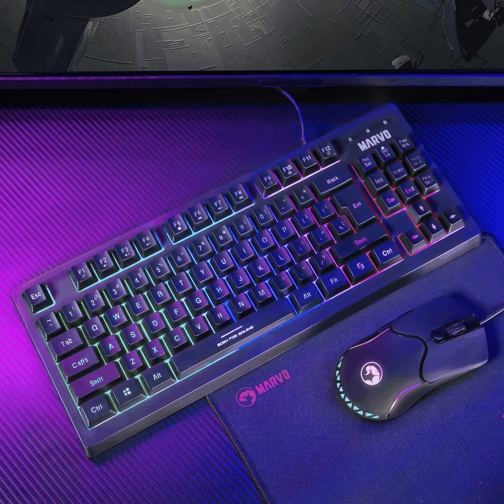 Klaviatūra MARVO CM310 Loot 30 3-in-1 Žaidimų Įrangos Rinkinys | Juodas | UK