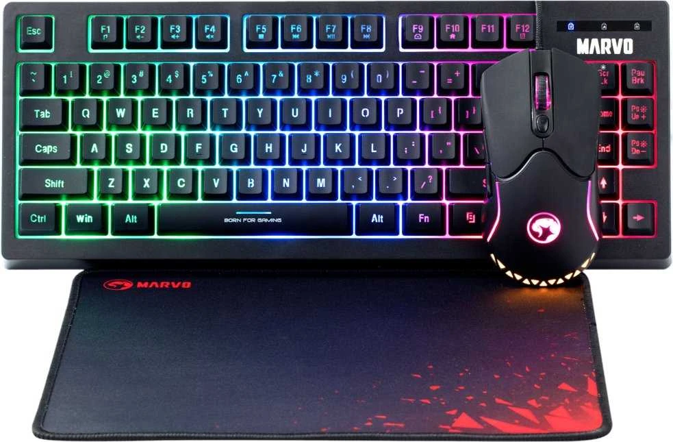 Klaviatūra MARVO CM310 Loot 30 3-in-1 Žaidimų Įrangos Rinkinys | Juodas | UK
