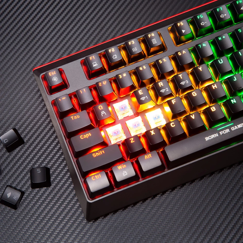 Marvo KG962W Hecate 61WR Trijų režimų žaidimų klaviatūra |Raudona Switch