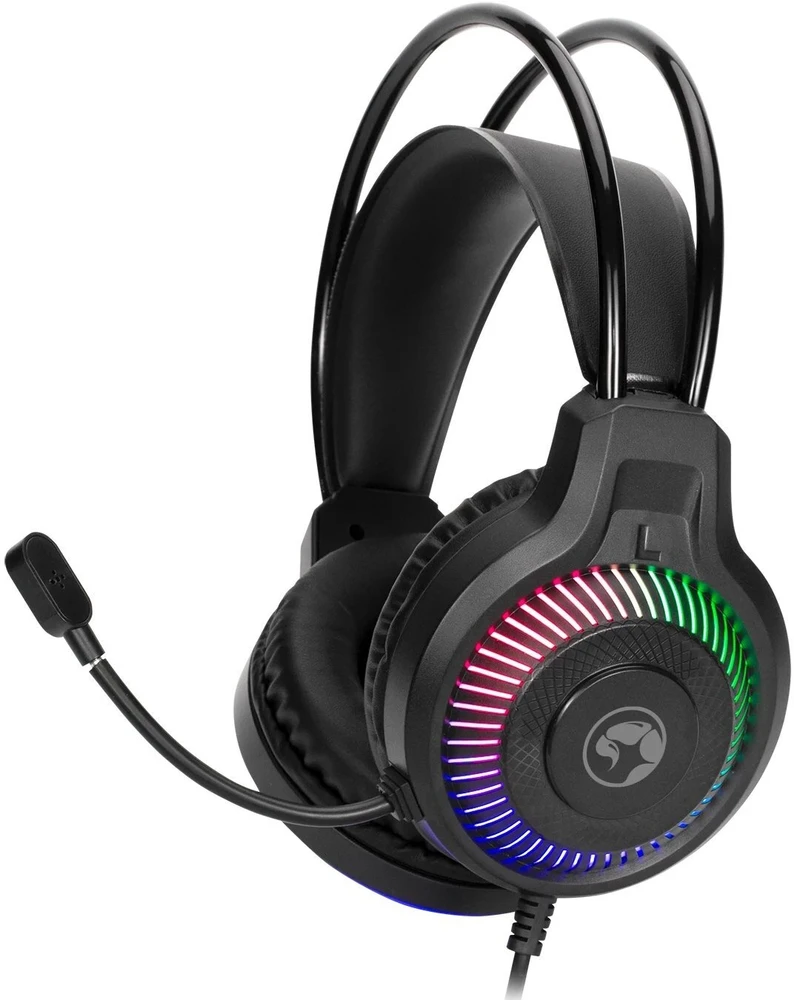 Marvo LOOT 40 komplektas klaviatūra su laidu (USB) CZ/SK, juoda pelė dla gracza, podkładka, klaviatūra, podświetlona
