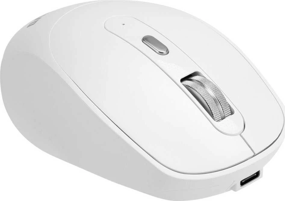 Pelė Marvo Pelė WM106W WH, 1600DPI, Bluetooth a 2,4GHz, optinė, 6kl., belaidė, balta, įmontuotas akumulator, biurowa, cicha, DUA