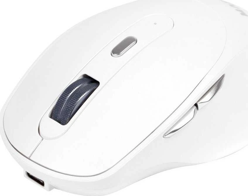 Pelė Marvo Pelė WM106W WH, 1600DPI, Bluetooth a 2,4GHz, optinė, 6kl., belaidė, balta, įmontuotas akumulator, biurowa, cicha, DUA