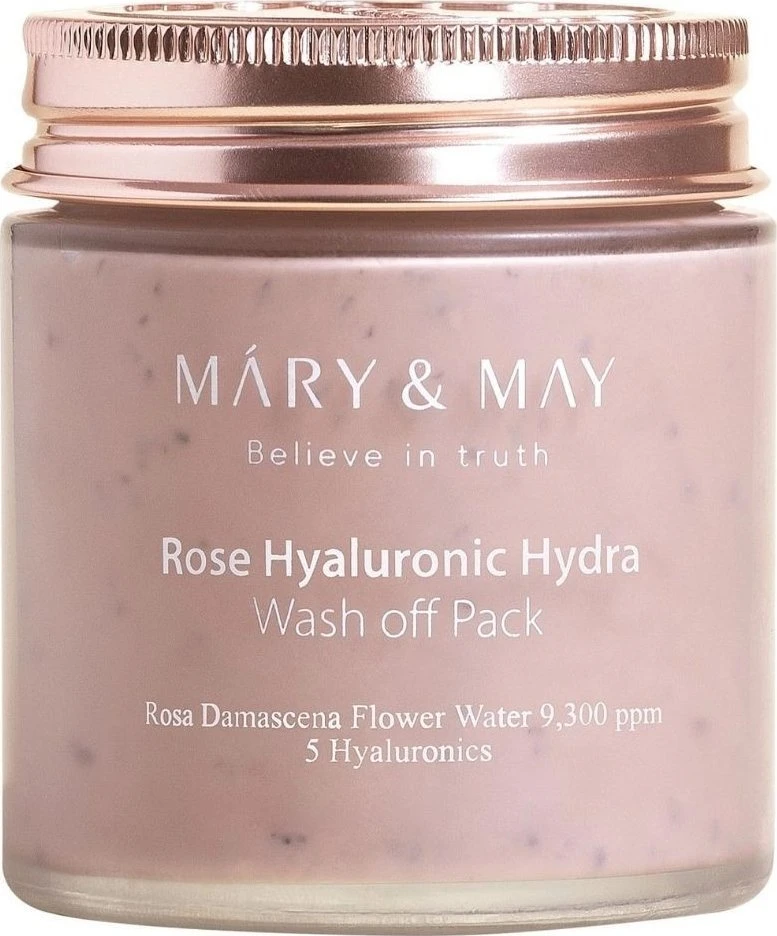Mary & May Rose Hyaluronic Hydra Wash Off Pack nuplaunama drėkinanti veido kaukė, 125 g