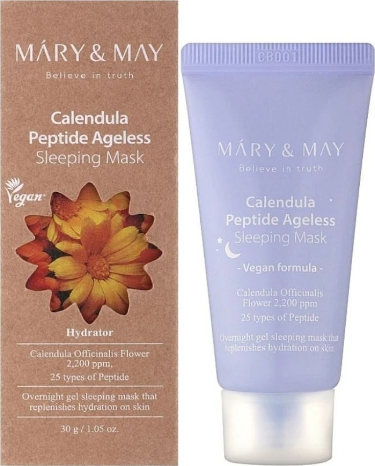 L'Oreal MaryMay – medetkų peptidų senėjimą stabdanti miego kaukė – 30 g