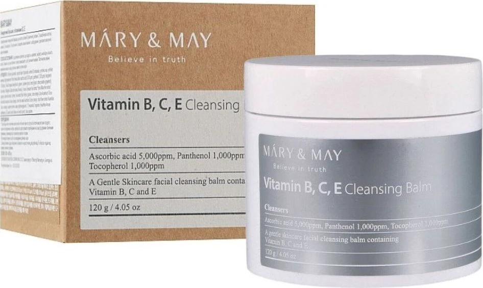 MARY & MAY Valomasis odos balzamas Vitaminai B, C, E (valomasis balzamas) 120 g