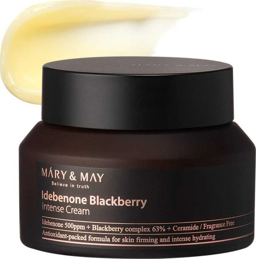 MARY & MAY Odos kremas su antioksidaciniu poveikiu Idebenonas Gervuogė (intensyvus kreminis) 70 g