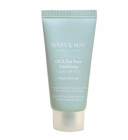 Mary&May Mary and May, Cica Tea Tree Soothing, Purifying, Clay Mask, 30 g Moterims