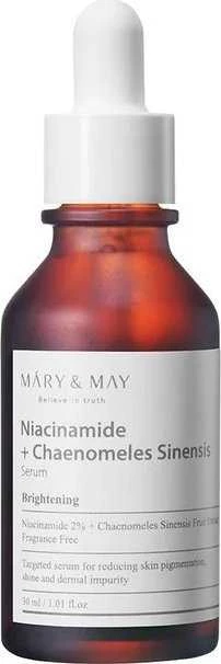 Mary&May Niacinamide + Chaenomeles Sinensis Serum šviesinantis ir normalizuojantis serumas, 30 ml