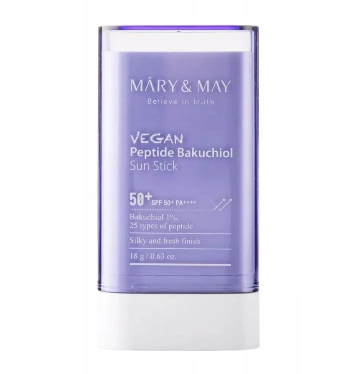 MARY & MAY Apsauginis kremas nuo saulės SPF 50+ veganiškas peptidų bakuchiolio ekstraktas (apsauginis kremas nuo saulės) 18 g