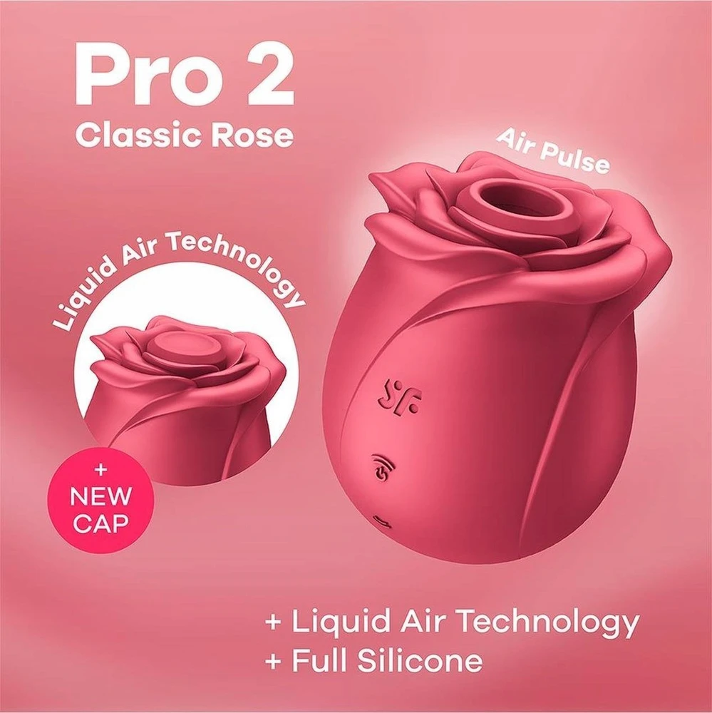 SATISFYER - AIR PULSE PRO 2 CLASSIC BLOSSOM VIBRATOR