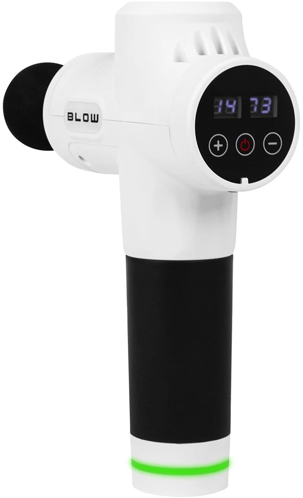 Masažo pistoletas BLOW Wave 4000 Baltas + 10 antgalių + dėklas