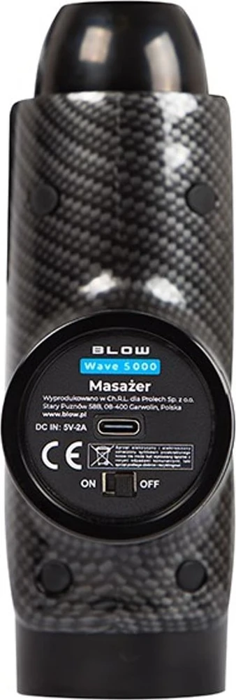 BLOW Wave 5000 masažo pistoletas + 10 antgalių + lagaminas