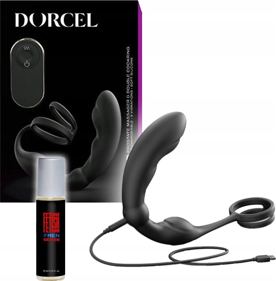 Marc Dorcel P-Ring prostatos masažuoklis su dvigubu varpos žiedu
