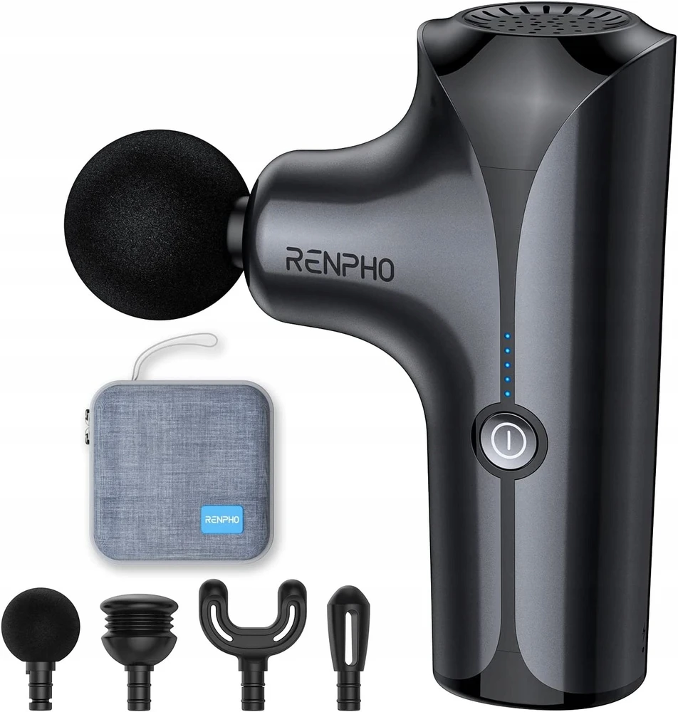 Nezatříděno Sveikata ir asmeninė priežiūra - Renpho Massage Gun Edge Mini (kompaktiškas, keli greičiai, juodas)