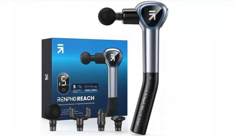 Nezatříděno Sveikata ir asmeninė priežiūra - Renpho Massage Gun Edge Mini (kompaktiškas, keli greičiai, juodas)