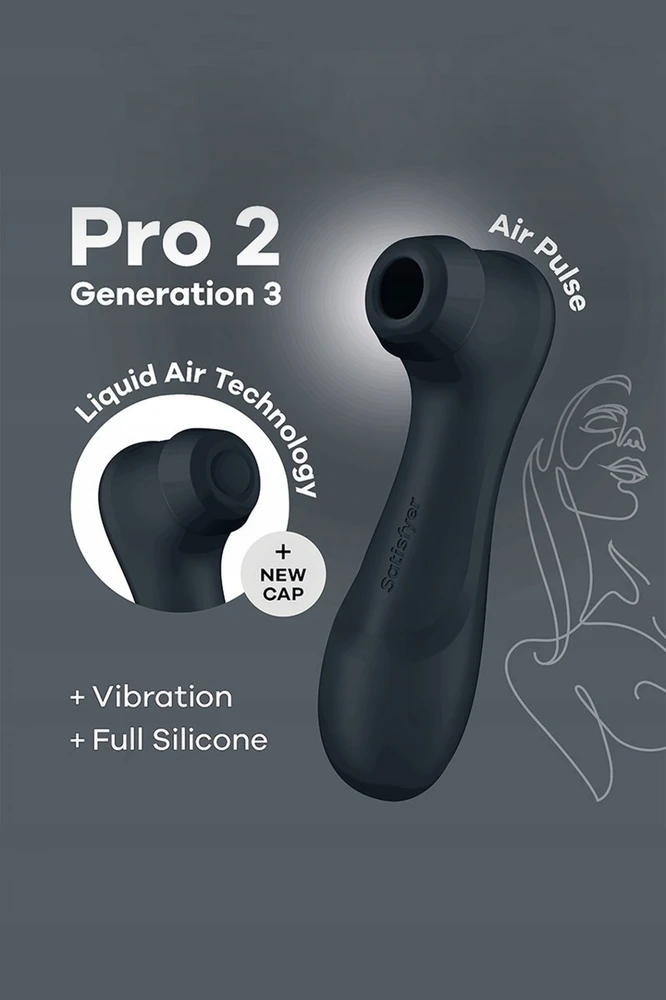 Satisfyer – Pro 2 Generation 3 App Controlled Juodas