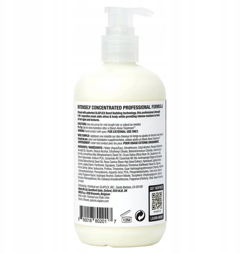 Olaplex 4 viename drėkinamoji kaukė, 370 ml