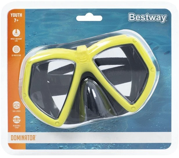 Plaukimo kaukė Bestway 22040 geltona