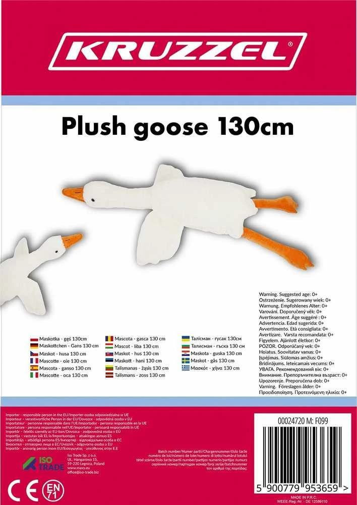 Mascot - goose 130cm Kruzzel 24720