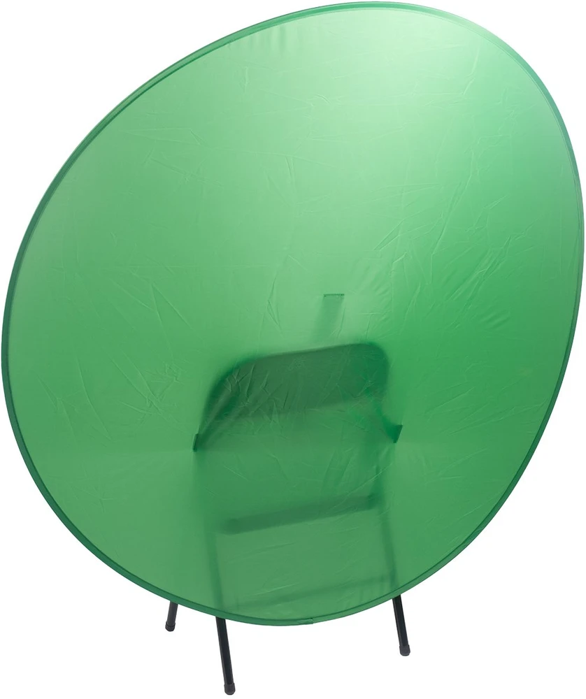 Massa Žalias Screen Ekranas 142 cm ant kėdės fotelio fonas žalias chromakey sulankstomas / Bckchir142