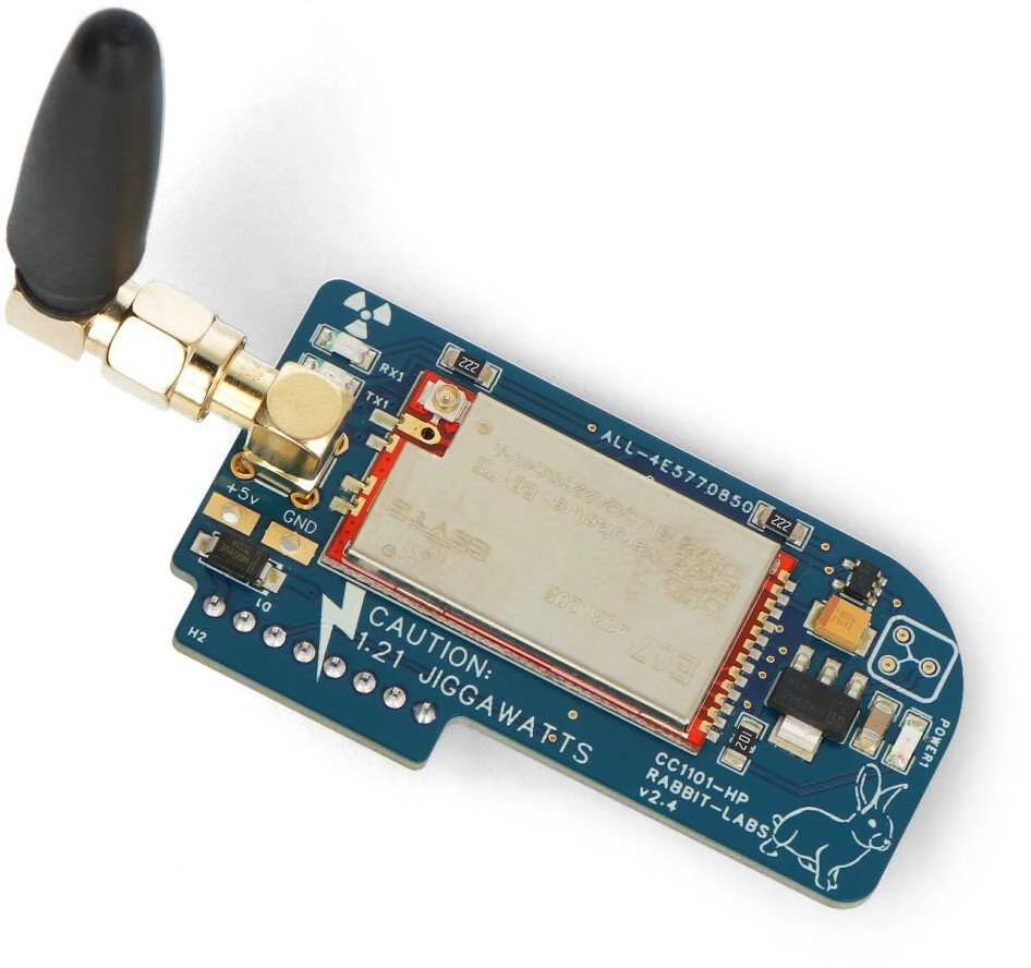 Massacre Lab401 Flux Capacitor - CC1101 signalo stiprintuvas su 433MHz antena skirta Flipper Zero - Rabbit Labs