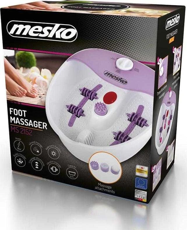 Masažinė kojų vonelė Mesko MS 2152, Baltos/Violetinės spalvos