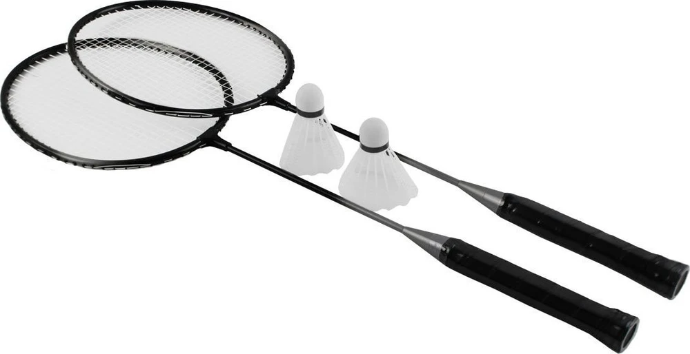 Badmintono rakečių ir kamuoliukų rinkinys