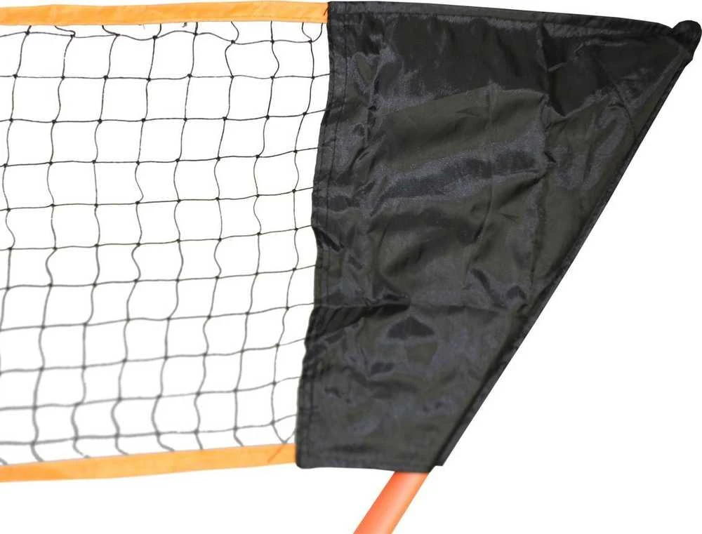 Badmintono rinkinio tinklas su oranžine apdaila