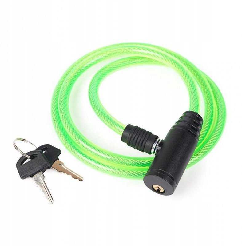 Master Lock „MasterLock“ apsauginis lynas dviračiui (skersmuo 8 mm, ilgis 1000 mm, 2 raktai)