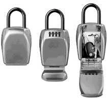 MASTER LOCK tvirtas raktų dėklas su kombinuota spyna ir kilpa 5414EURD