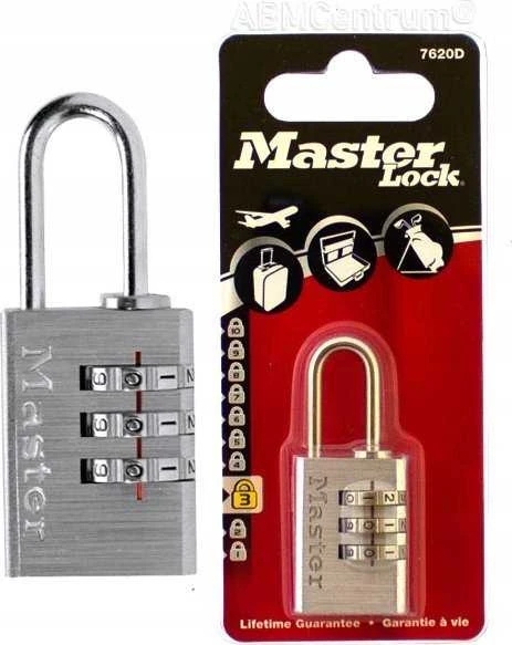 Master Lock „MasterLock“ kodinė spyna iš aliuminio ir plieno. Apkaba 7620EURDCC.