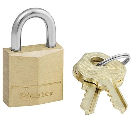 „Master Lock“ „MasterLock“ žalvarinė pakabinama spyna, 20 mm W/11 mm, 4 mm (120 EUR)