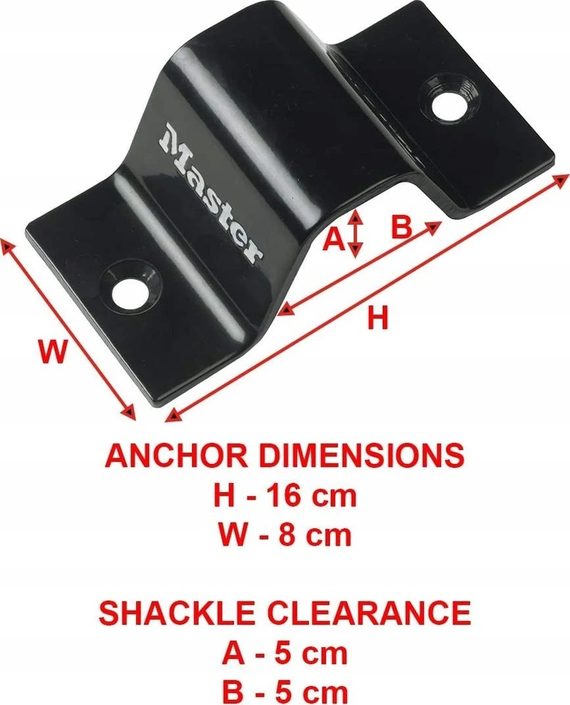 Master Lock Pagrindinis užrakto siena / grindų inkaras 1489EURDAT