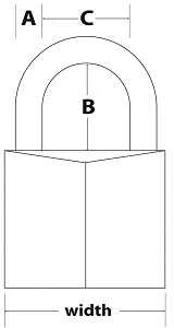 „Master Lock“ „MasterLock“ žalvarinė pakabinama spyna 40 mm HS/22 mm 6 mm (140 EURD)