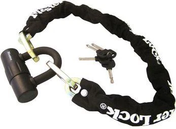 Masterlock MASTER LOCK Grūdinto plieno spyna juodu nailoniniu apvalkalu su "U" formos mini užraktu ir 4 raktais
