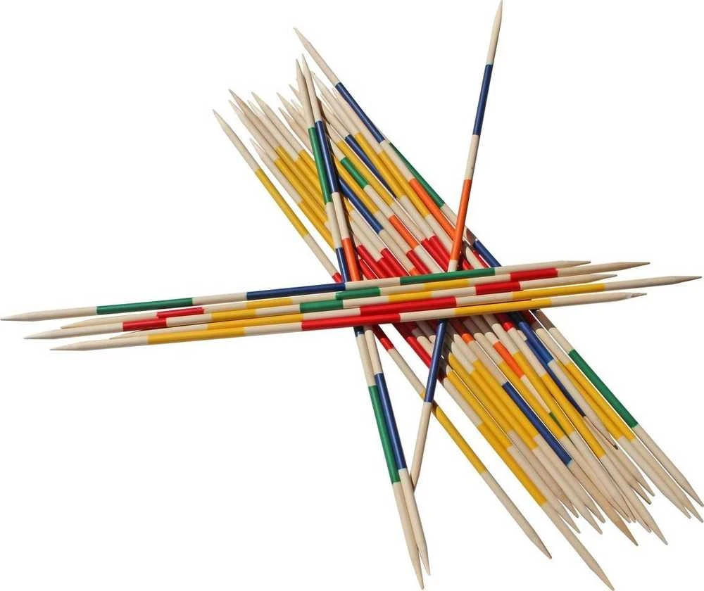 Master Dideli mediniai lauko lazdelės žaidimas Mikado 95 cm