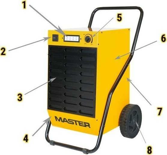 Sausintuvas Buitinis drėgmės surinkėjas Master DH 44; 0,61 kW