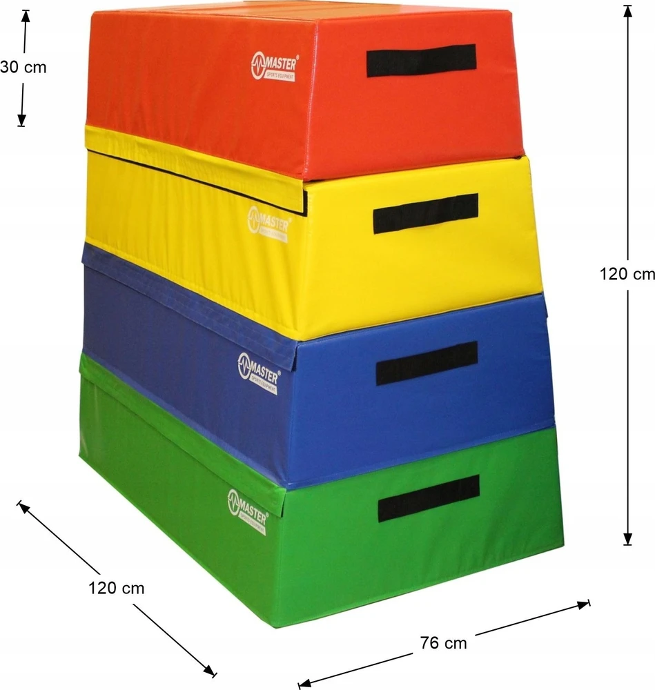 „Master“ pliometrinių šuolių rinkinys 4in1, MASTER platforma, 120 cm