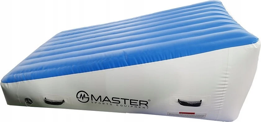 Master Pripučiamas gimnastikos čiužinys Masterjump 180 cm x 120 cm x 20 cm mėlynas